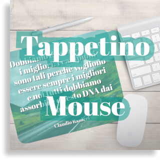 Tappetino mouse con frasi motivazionali